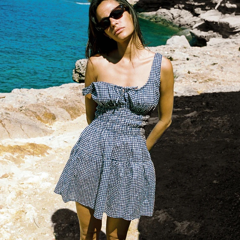 Ciao Lucia Gianluca Dress in Check BNWOT
